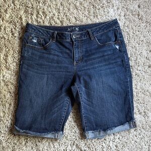 Apt. 9 Dark Blue Denim Shorts